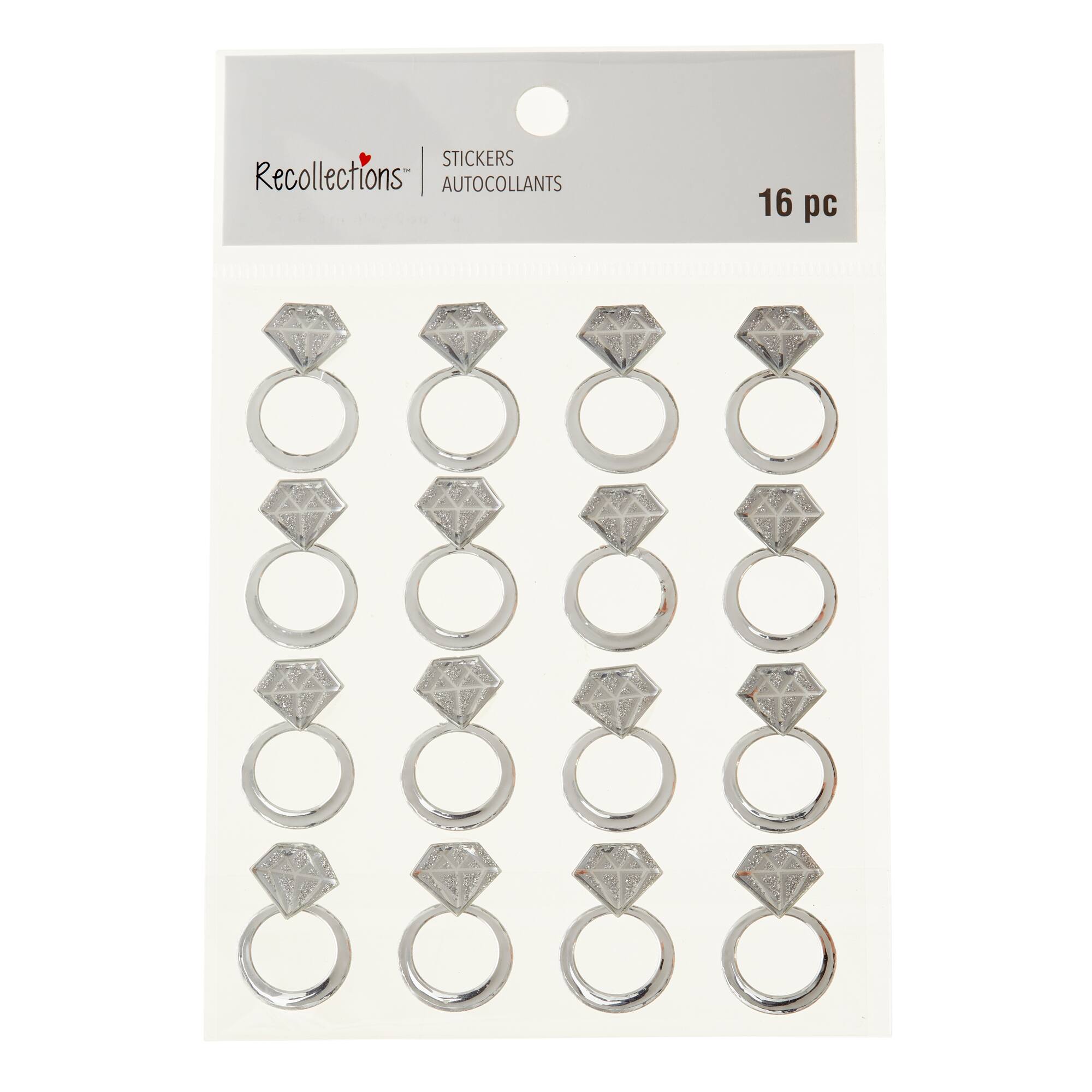 Wedding Ring Dimensional Stickers by Recollections™ Signature™